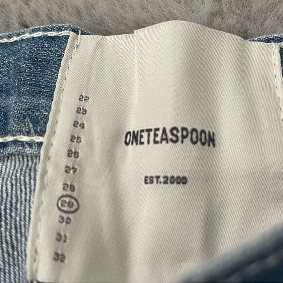 NWT One teaspoon Bandits Low Waist Denim Shorts - Malibu Blue size 29 - Picture 5 of 15